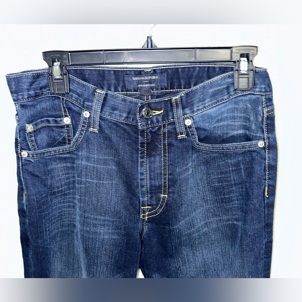 Banana Republic Dark Blue Straight Jeans - Picture 3 of 5